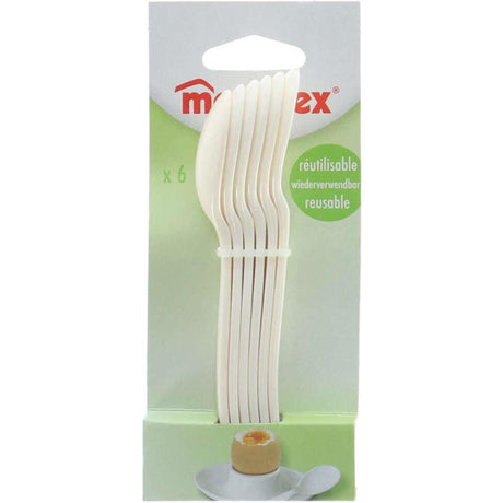 Metaltex Eierlöffel Kunststoff 12,5 cm, 6er-Set