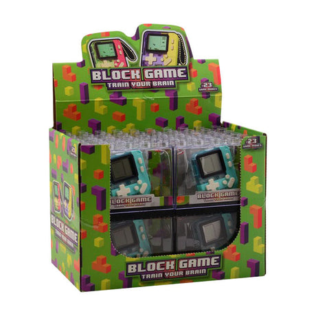 Johntoy block game console in display 3 assorti