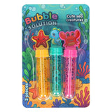 Johntoy zeedieren 3 bellenblaas 35 ml. op kaart.