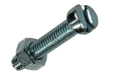 Mack 1017533 - metaalschroef cyl. kop + moer verz. 8 st m6 x 30 mm | 10 stuks