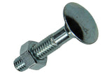 Mack 1017568 - houtbout + moer staal verzinkt8 st m6 x 30 mm | 5 stuks