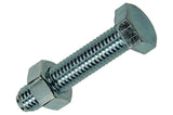 Mack 1017615 - tapbout + moer staal verzinkt 5 st m8 x 40 mm | 5 stuks