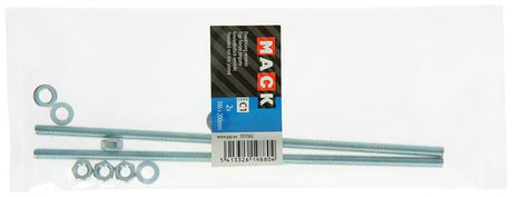 Mack 1017662 - draadeinde + sluitring + moer verz. 2st m6 x 200 mm | 10 stuks
