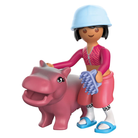 Playmobil | Tierfreunde | Badespaß für Haustiere | Spielzeug ab 4 Jahren | Geschenk für Kinder | regt Kreativität und Interaktion mit Tieren an | Tierpflege und Baden mit Zubehör | 71950