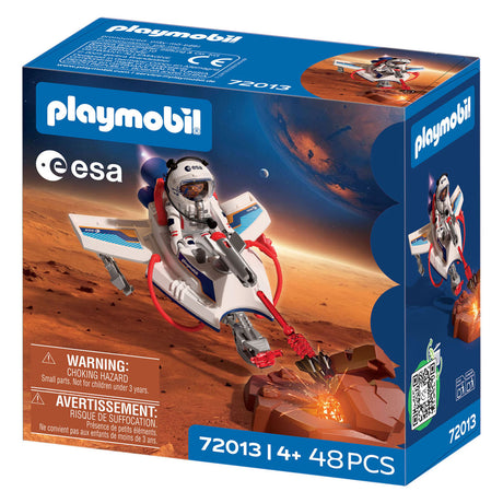 Playmobil Space Esa Raumgleiter | Astronaut - Flugfahrzeug mit Schussfunktion und Greifarm | Weltraumforschung im Kinderzimmer | hochwertiges Spielzeugset | Spaß für Kinder ab 4 Jahren | 72013