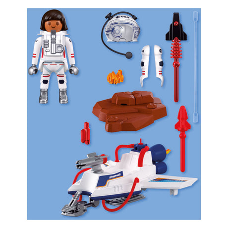 Playmobil Space Esa Raumgleiter | Astronaut - Flugfahrzeug mit Schussfunktion und Greifarm | Weltraumforschung im Kinderzimmer | hochwertiges Spielzeugset | Spaß für Kinder ab 4 Jahren | 72013
