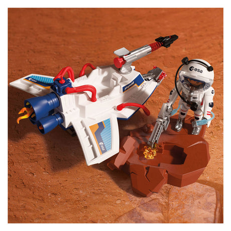 Playmobil Space Esa Raumgleiter | Astronaut - Flugfahrzeug mit Schussfunktion und Greifarm | Weltraumforschung im Kinderzimmer | hochwertiges Spielzeugset | Spaß für Kinder ab 4 Jahren | 72013