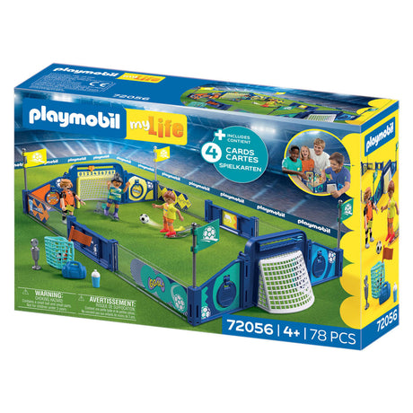 Playmobil voetbalstadion speelset - my life 72056 voetbal speelgoed.