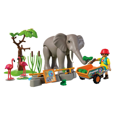 Playmobil Animals Friends Elefant mit Tierpfleger – 72068