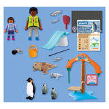 Playmobil – 72073 – zoo speelset – ijsrijk – pooldieren