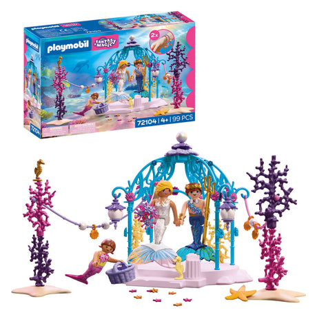 Playmobil Fantasy Magic Unterwasser-Hochzeitsspielset – magisches Meerjungfrauenspielzeug.