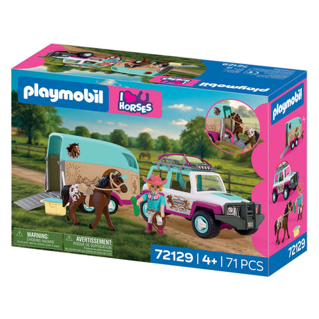 Playmobil horses terreinwagen met paardentrailer - 72129