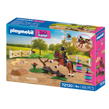 Playmobil horses wedstrijd rijbak - speelset paardensport kinderen.