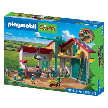 Playmobil country boerderij speelset met dieren en accessoires.