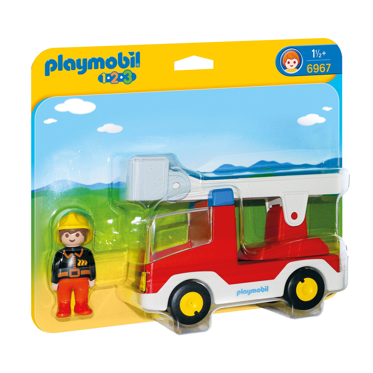 Playmobil -Junior -Feuerwehrauto mit Leiter 6967