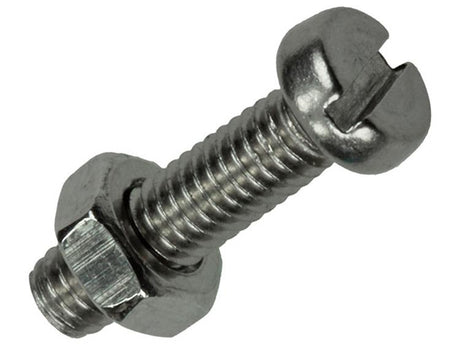 Mack 1019819 - metaalschroef cyl. kop + moer rvs 12 st m4x16 | 10 stuks