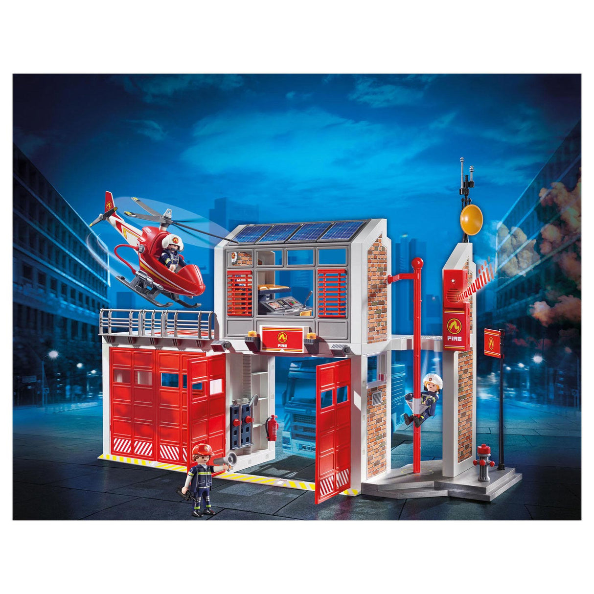 Playmobil City Action Large fire station with helicopter 9462