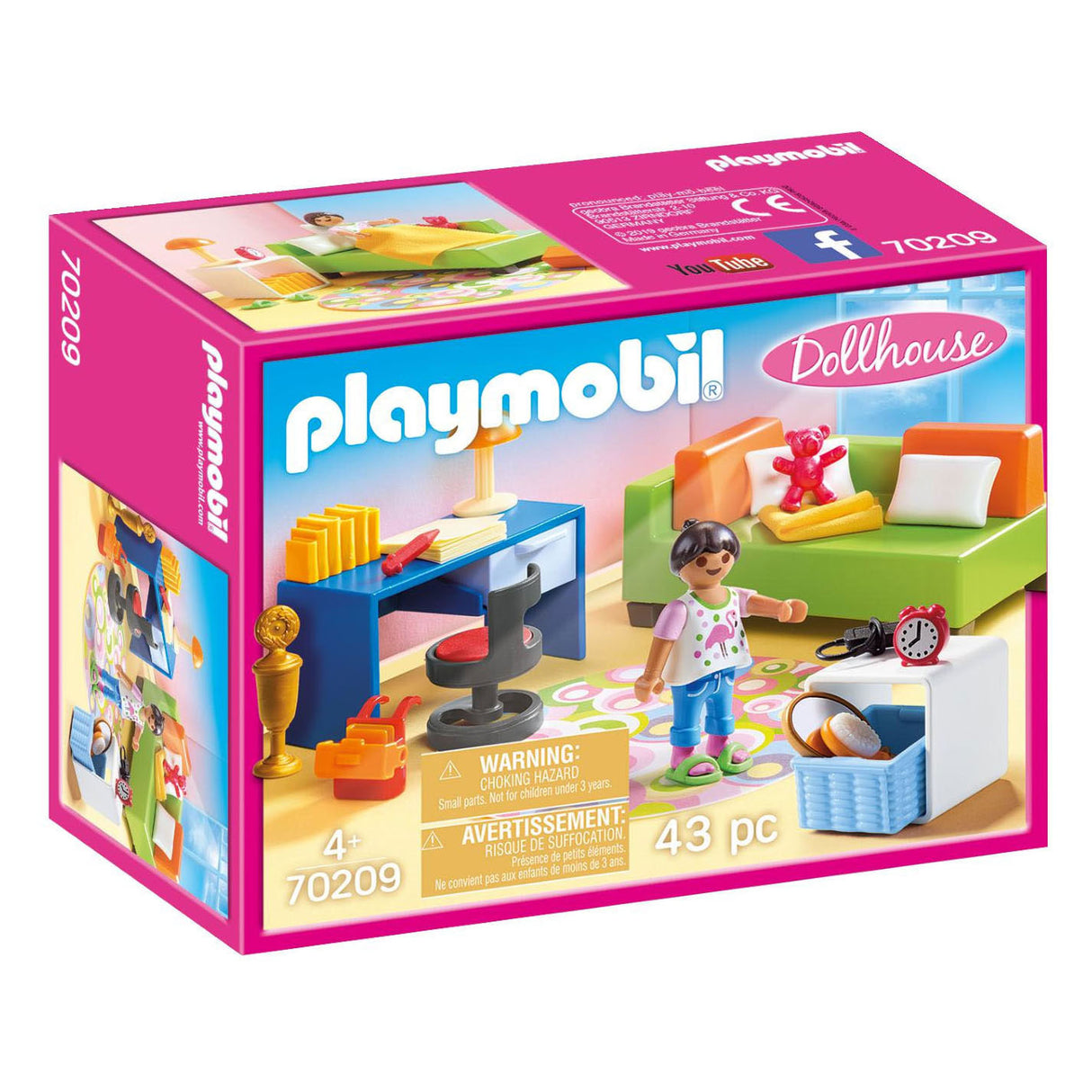 Playmobil Dollhouse Children's Room with Sofa Bed 70209