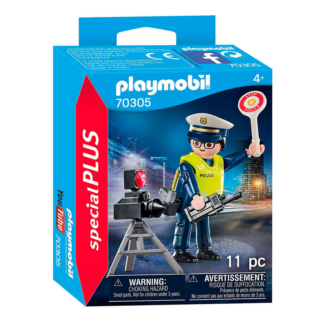 Playmobil 70305 Officier de police avec contrôle flash