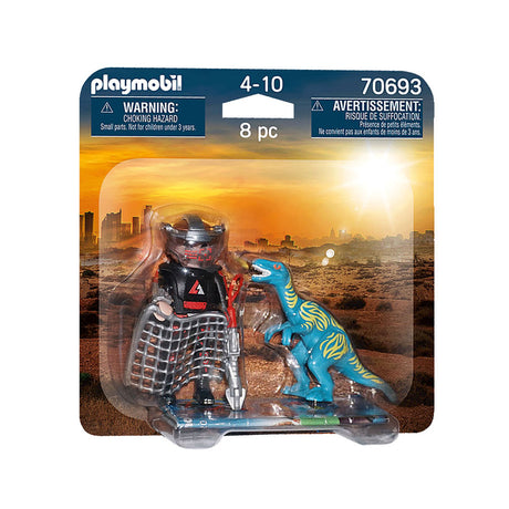 Playmobil 70693 duopack velociraptor vs stroper