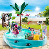 Playmobil Family Fun Swimming Pool With Watersplash 70610