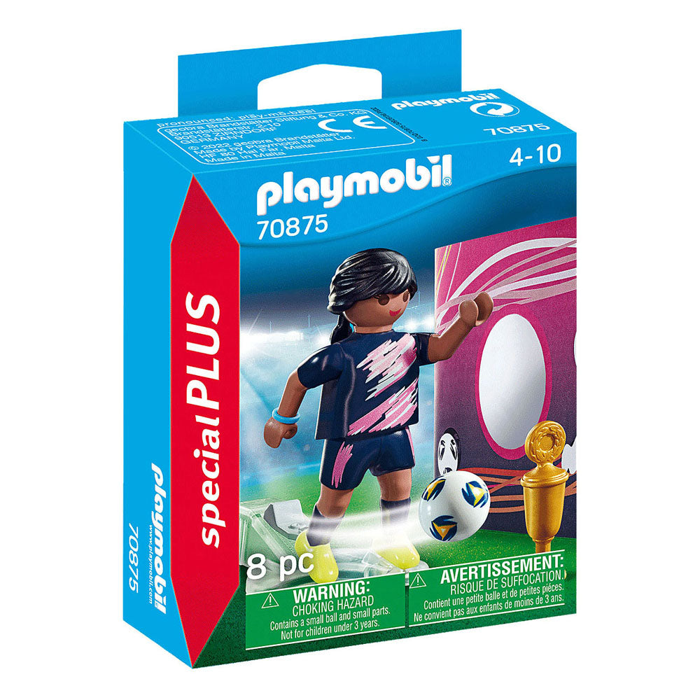 Star de football Playmobil Special avec Target Wall 70875