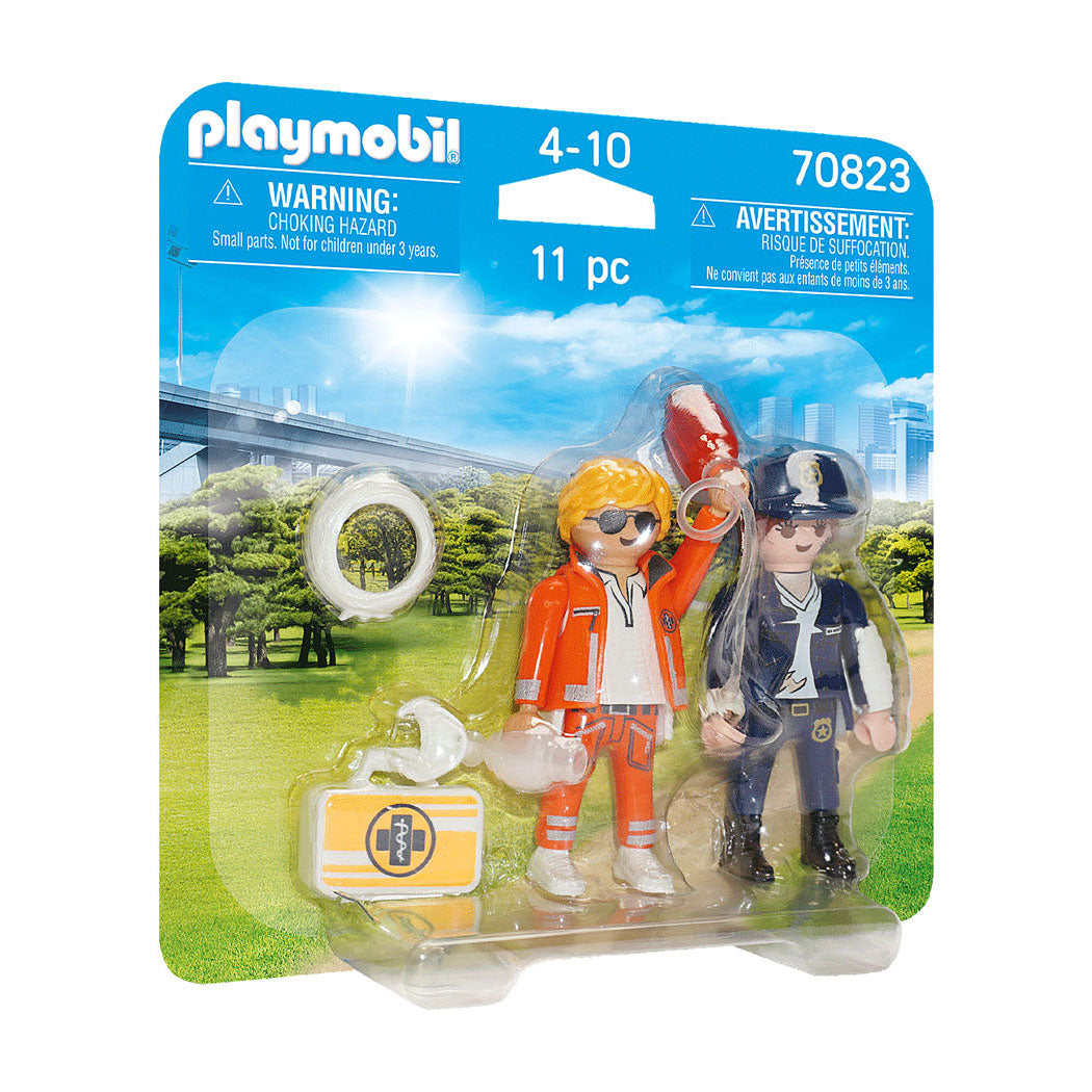 Playmobil City Life Duopack Emergency Doctor and Police Officer 70823