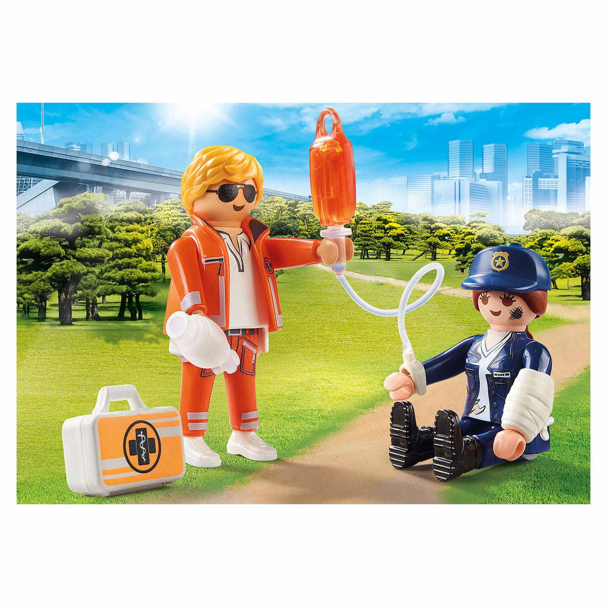 Playmobil City Life Duopack Emergency Doctor and Police Officer 70823