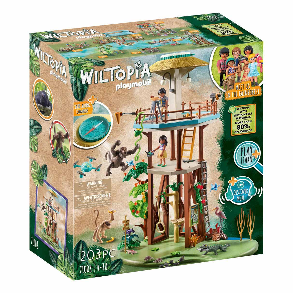 Playmobil Wiltopia-Forschungsstation mit Kompass – 71008