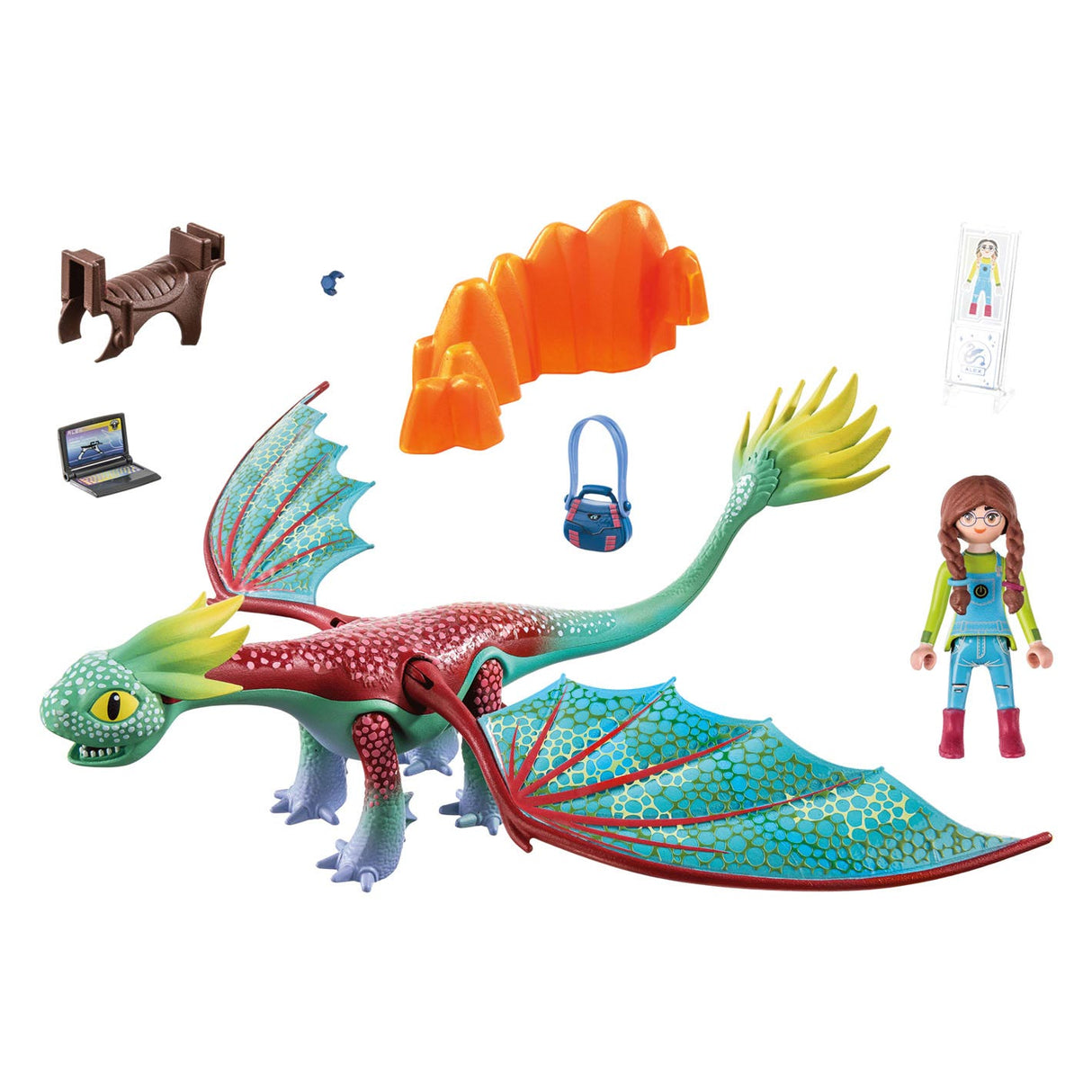 Playmobil -Drachen: Die Nine Realms Federn Alex 71083