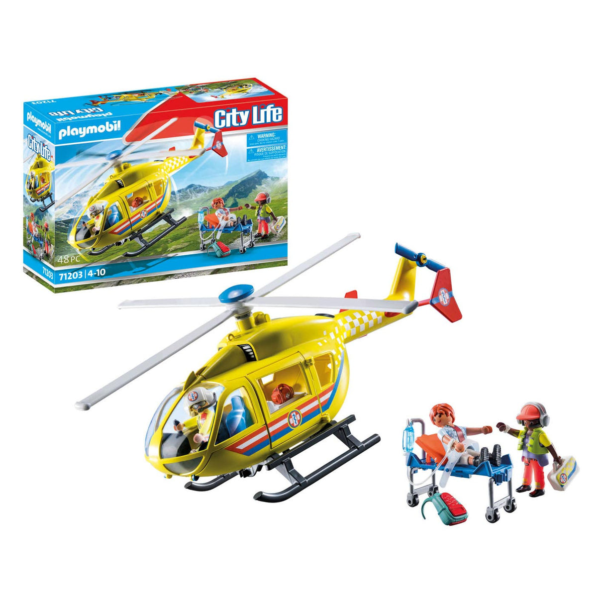 PlayMobil Stadliewen Rettung Helikopter 71203