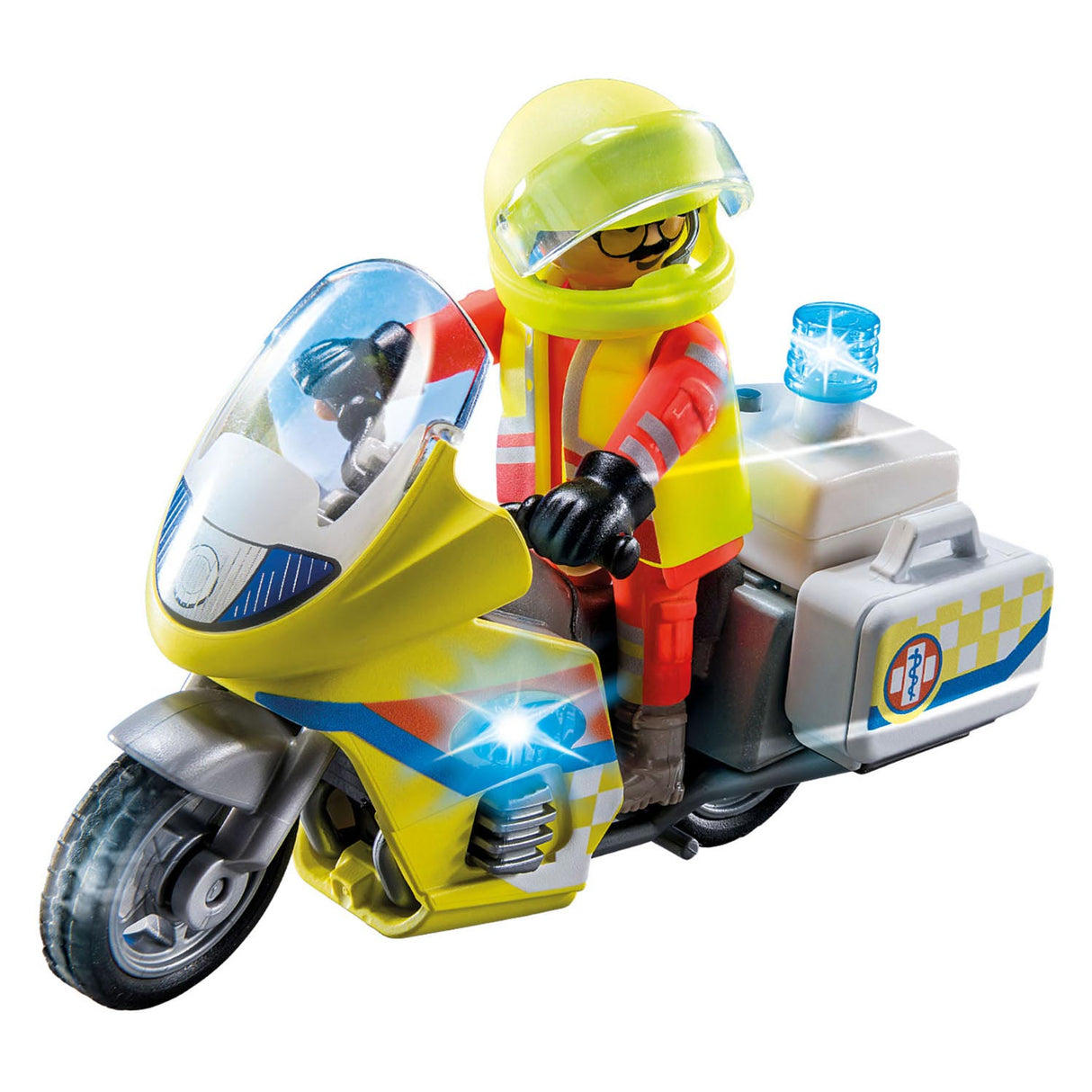 Playmobil City Life Emergency Motor Bike mit blinkendem Licht 71205