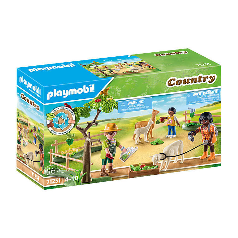 PlayMobil Land Alpaca Spadséiergank 71251