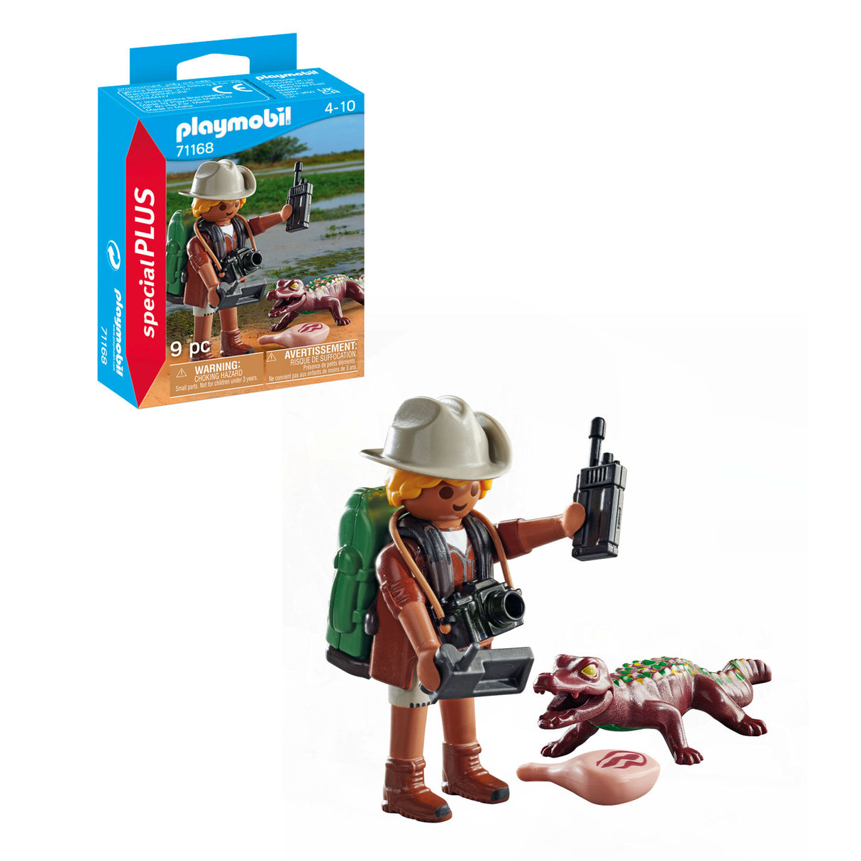 Playmobil Specials Raziskovalec z mladim Caimanom 71168