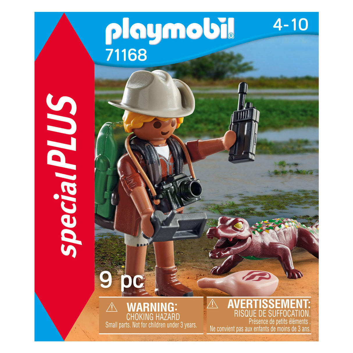 Playmobil Specials Researcher with young Caiman 71168