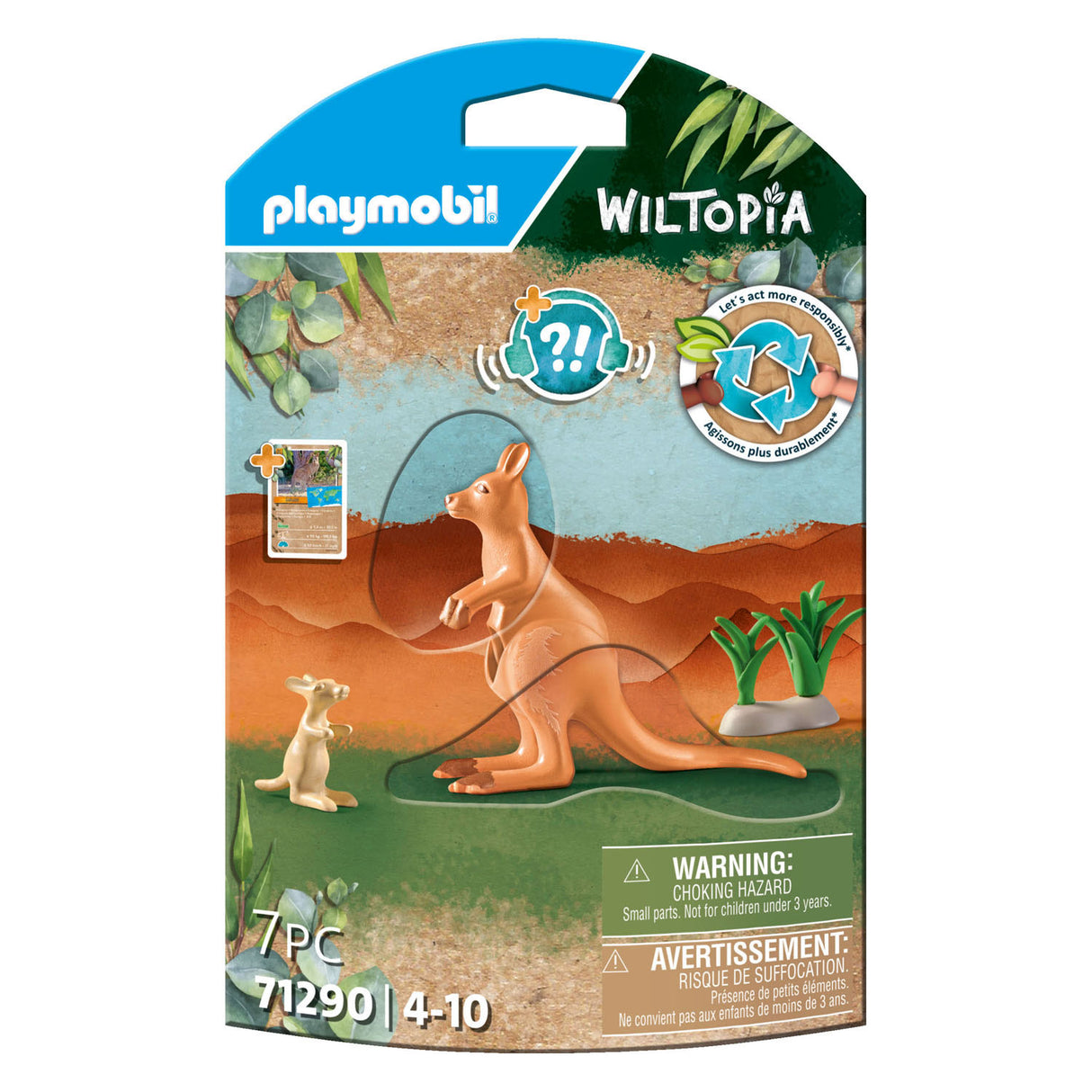 PlayMobile Wiltopia Känguru mat Welp 71290