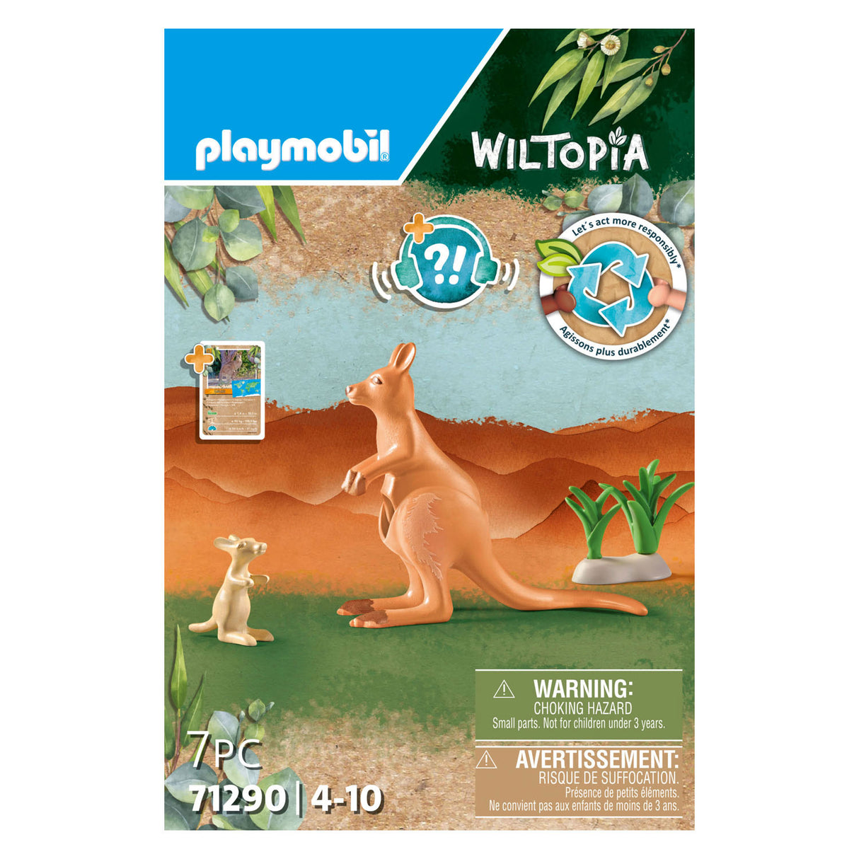 PlayMobile Wiltopia Känguru mat Welp 71290