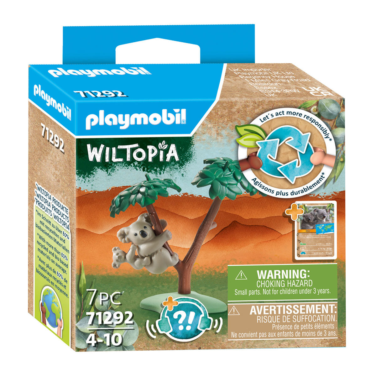 Playmobil wiltopia koala avec welp 71292