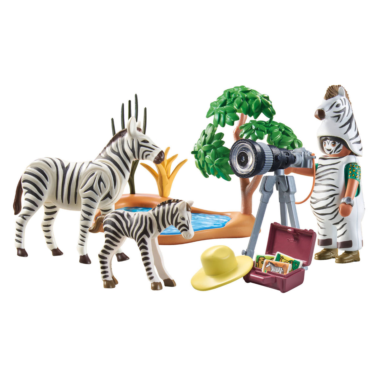 Playmobil Wiltopia sur la route avec le photographe animal 71295