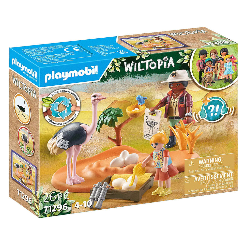 Playmobil Wiltopia che visita Papa Ostrich 71296