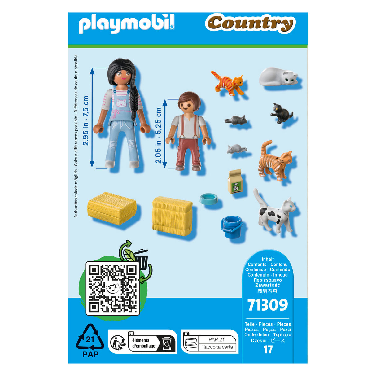 Playmobil Country Cat družina 71309