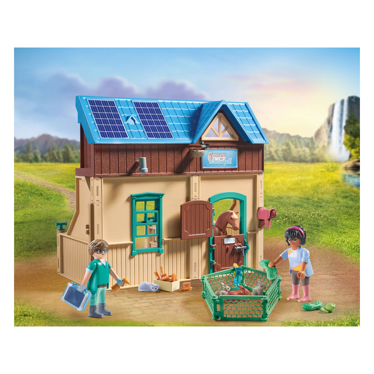 Playmobilski konji ali veterinarska praksa s konjskimi terapijami 71352