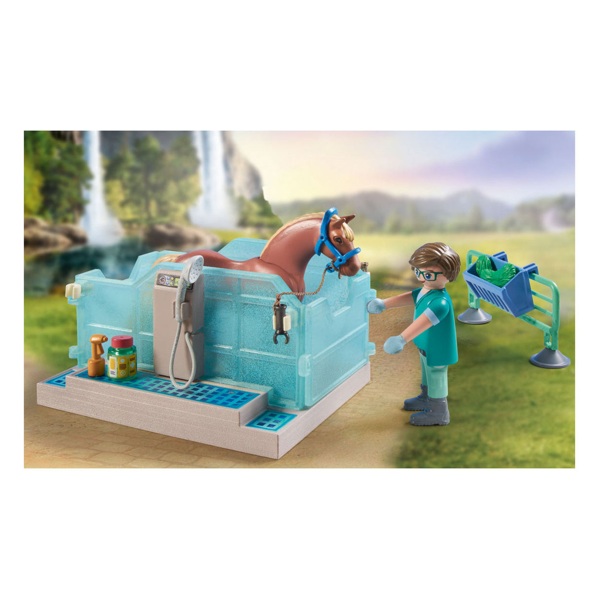 Playmobilski konji ali veterinarska praksa s konjskimi terapijami 71352