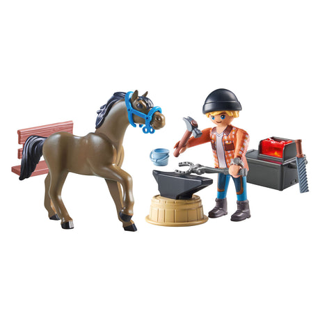 Playmobil Horses o Waterfall Hoefsmid: Ben Aquiles 71357