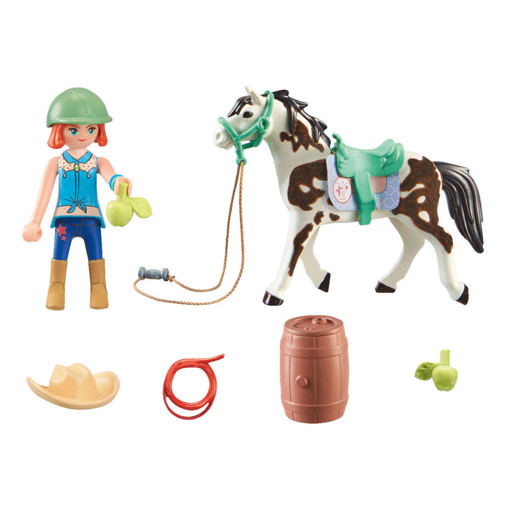 Playmobil Horses o Waterfall Ellie y Sawdust Play set 71358