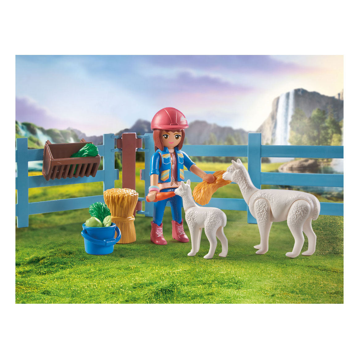 Playmobil -Pferde von Wasserfall Amelia und Flüstern Speelset 71353