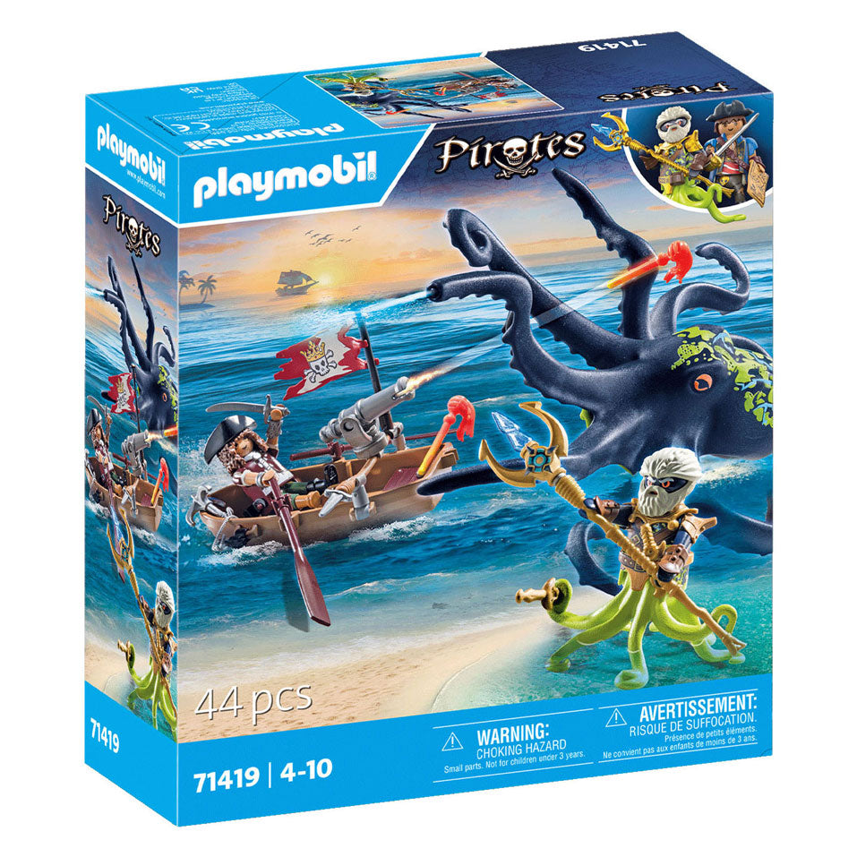 Playmobil Pirati se borijo proti velikanskemu Ooctopusu 71419