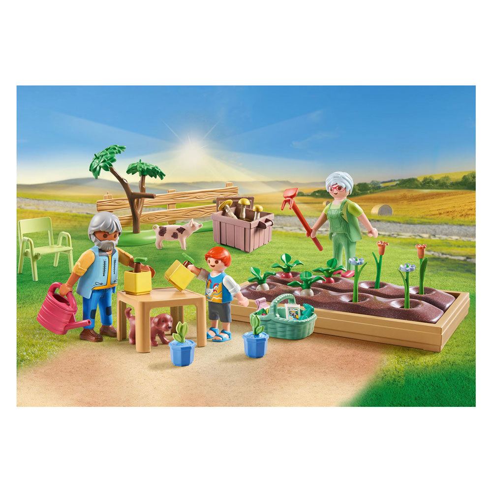 Playmobil Country idilični zelenjavni vrt pri starih starših 71443