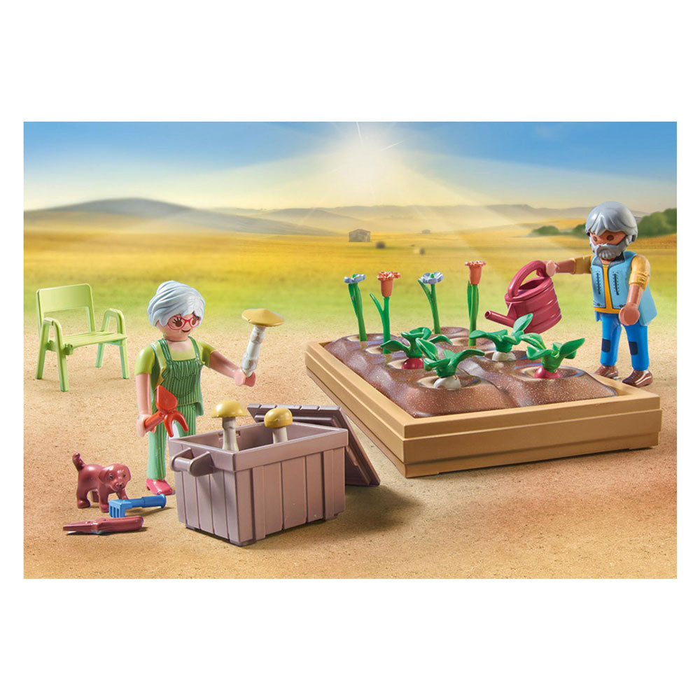 Playmobil Country idilični zelenjavni vrt pri starih starših 71443