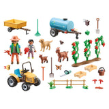 Playmobil mon tracteur de vie avec remorque et réservoir d'eau 71442